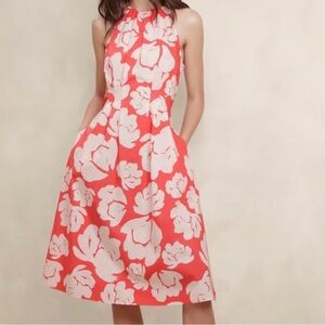 Banana Republic Cotton Floral Midi Dress